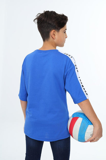 Boy's Sleeve Striped T-Shirt 9-14 Years Lx7063