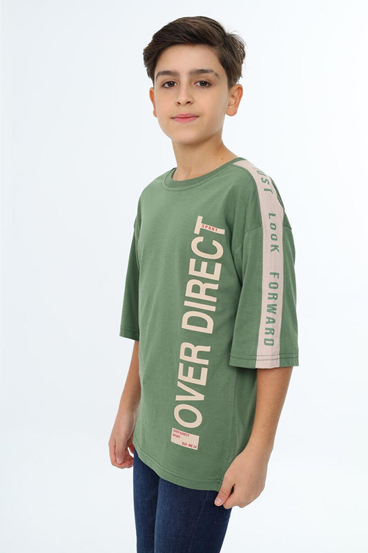 Boy's Sleeve Striped T-Shirt 9-14 Years Lx7063