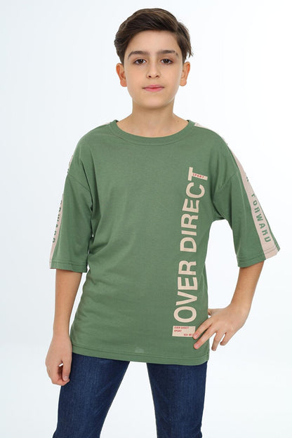 Boy's Sleeve Striped T-Shirt 9-14 Years Lx7063