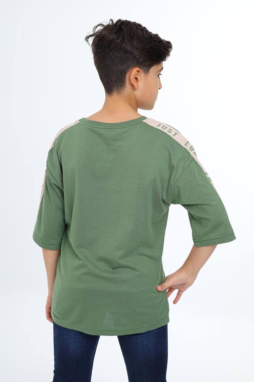 Boy's Sleeve Striped T-Shirt 9-14 Years Lx7063