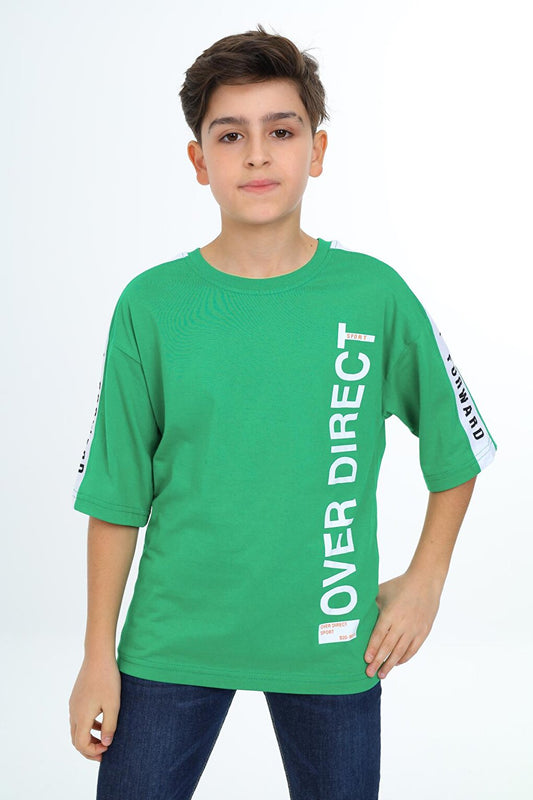 Boy's Sleeve Striped T-Shirt 9-14 Years Lx7063