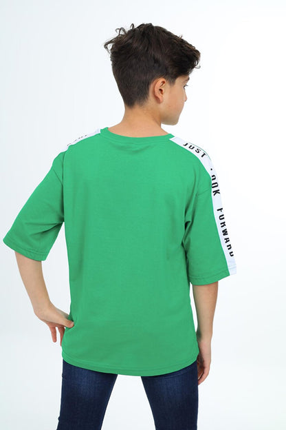 Boy's Sleeve Striped T-Shirt 9-14 Years Lx7063