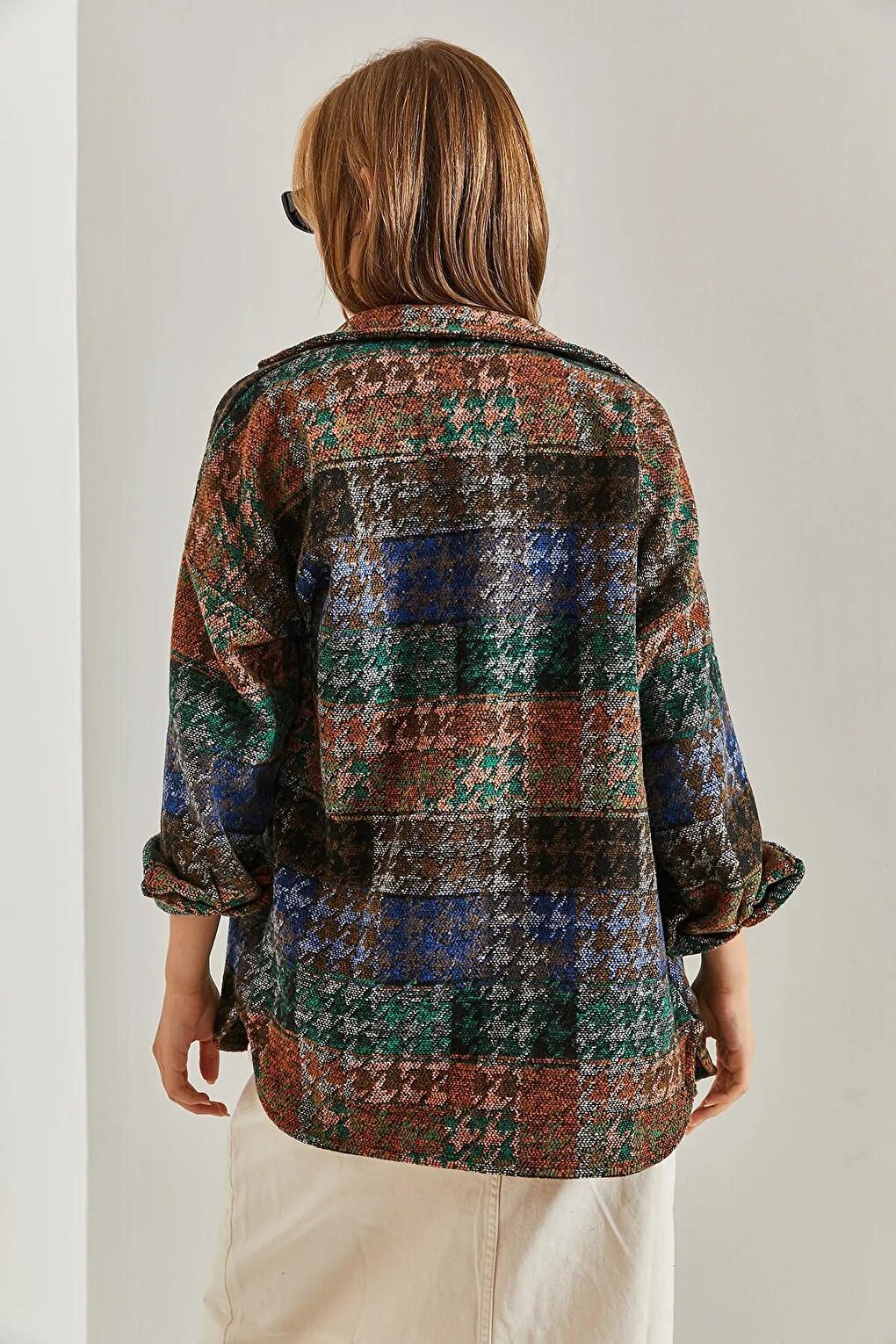 Women's Ethnic Patterned Stamped Shirt