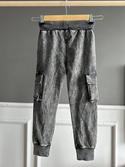 Boys' Jean Look Sweatpants with Cargo Pocket