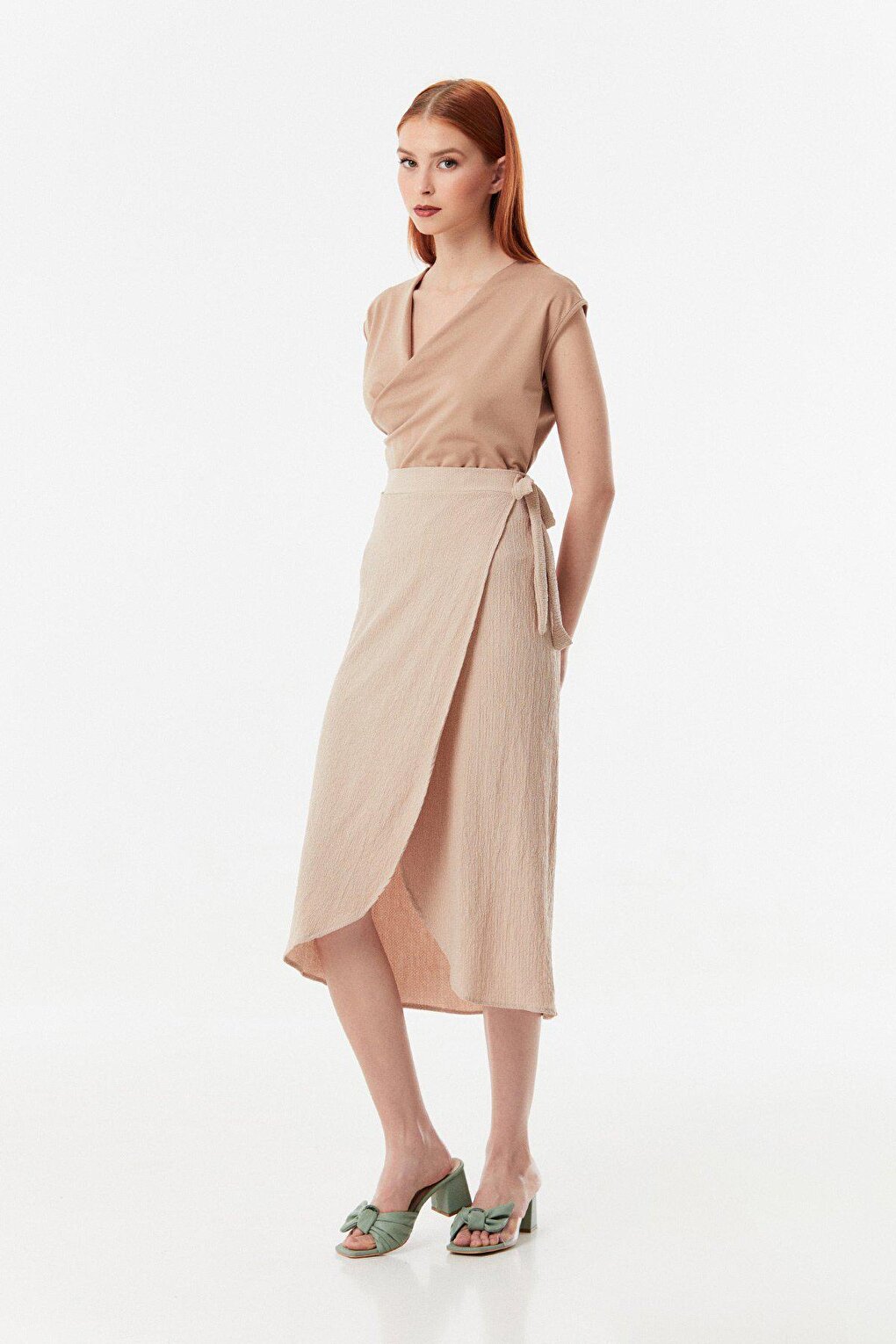 Bürümcük Fabric Side Tie Skirt