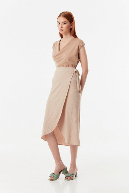 Bürümcük Fabric Side Tie Skirt