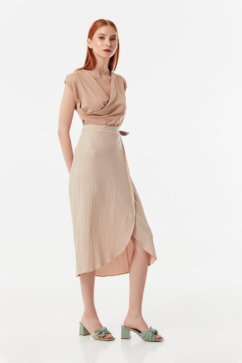 Bürümcük Fabric Side Tie Skirt