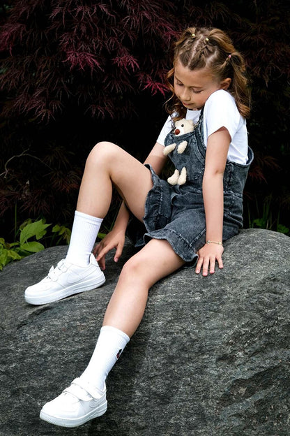 Girl's Shorts and Teddy Bear Jean Salopet