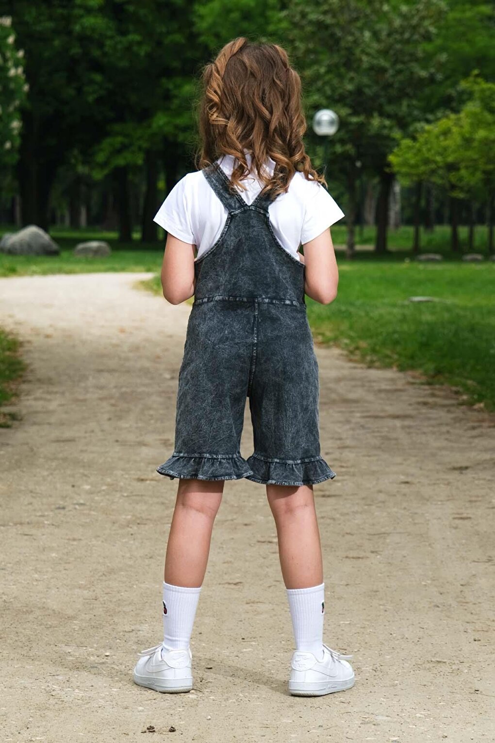 Girl's Shorts and Teddy Bear Jean Salopet