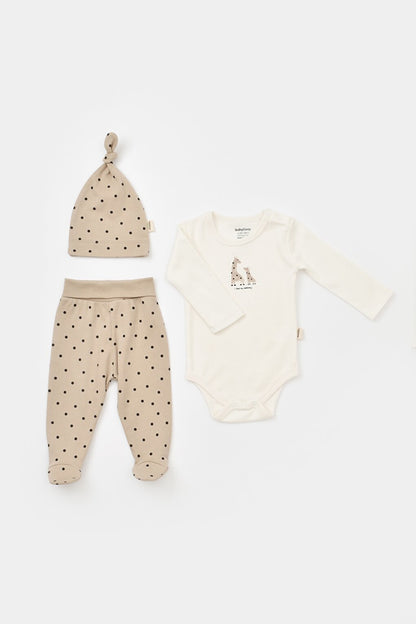 Set of 3 (Long Sleeve Bodysuit, Trousers, Hat)