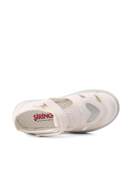 Şng 2010-P White Girl's Casual Shoes