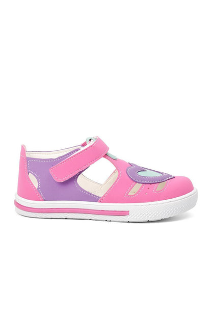 210103-P Fuchsia-Purple Girls' Velcro Casual Shoes