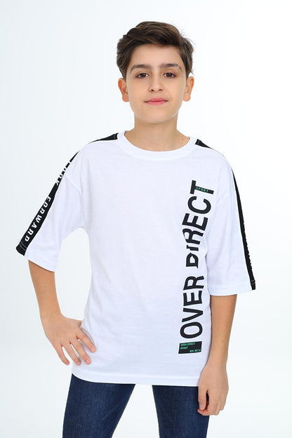 Boy's Sleeve Striped T-Shirt 9-14 Years Lx7063