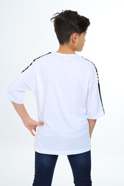 Boy's Sleeve Striped T-Shirt 9-14 Years Lx7063