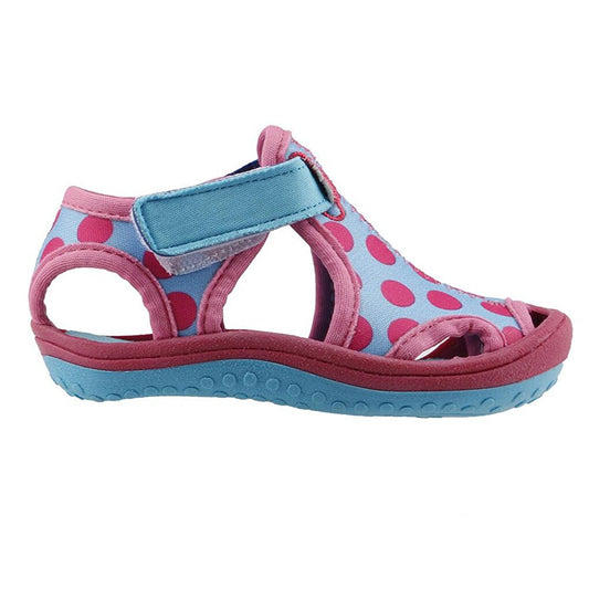 Polka Dot Aqua Girl's Sandals