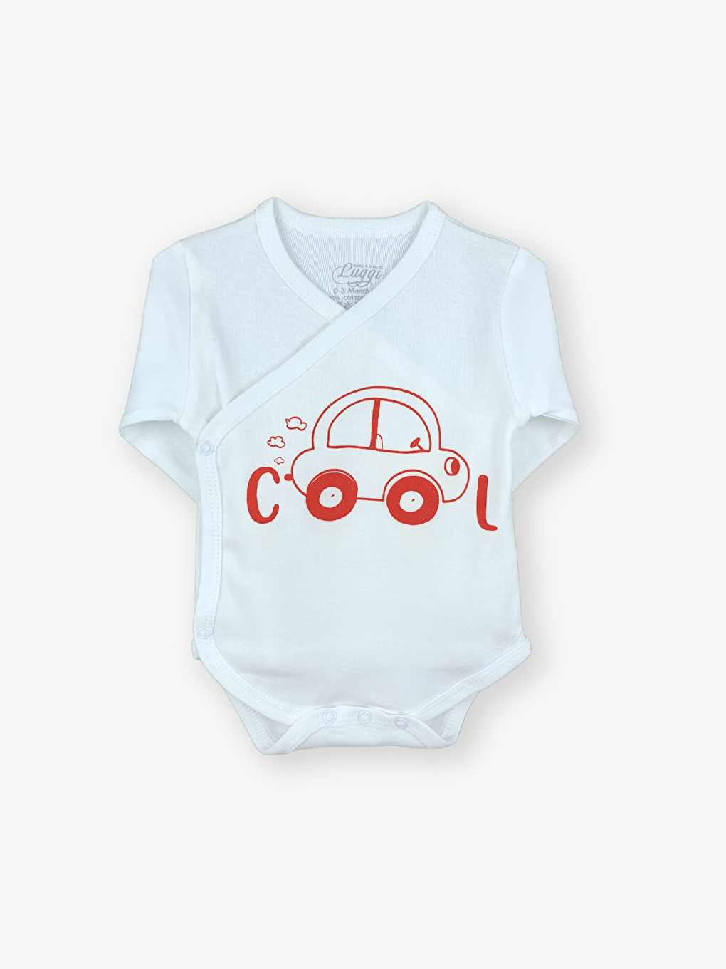 Envelope Collar Long Sleeve Printed Baby Boy 2-Piece Set