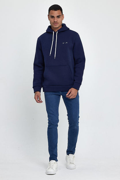 Men's Hooded Comfortable In-mold Fleece 3 thread Thick Air Embroidered Sweatshirt spr24sw07