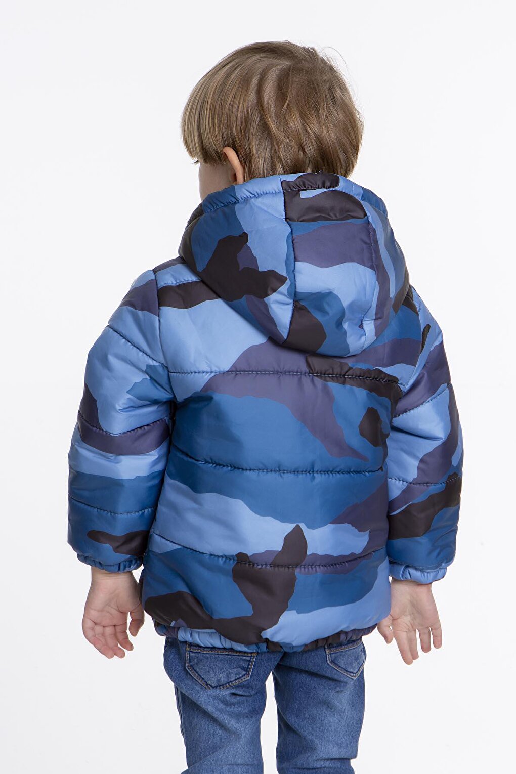 Kids Boy's Welsoft Inside Camouflage Patterned Hat Coat AK2510