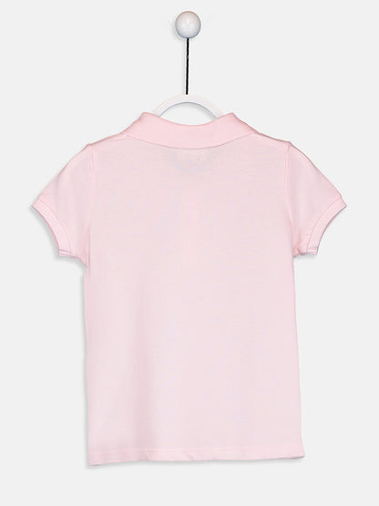 Polo Neck Short Sleeve Girls' T-Shirt