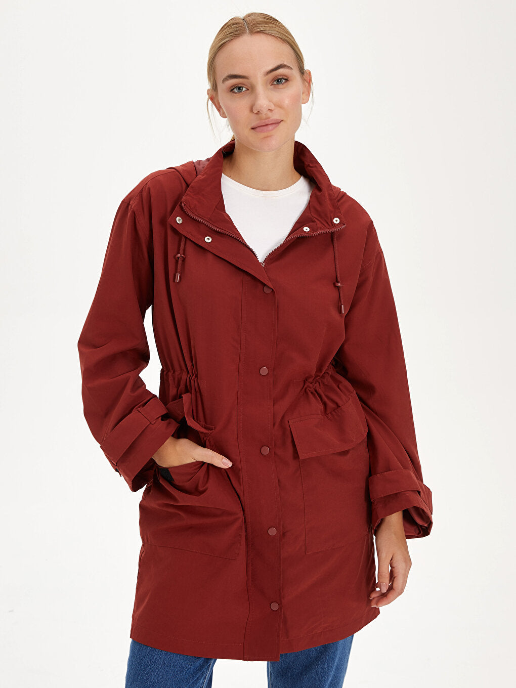 Hooded Long Sleeve Women's Coat