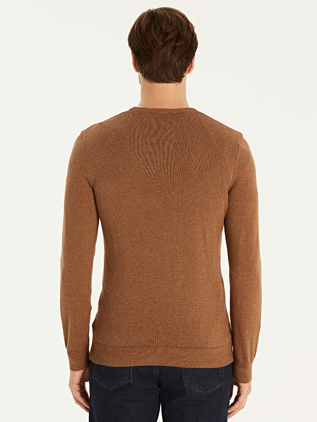 V-Neck Long Sleeve Men's Knitwear Sweater