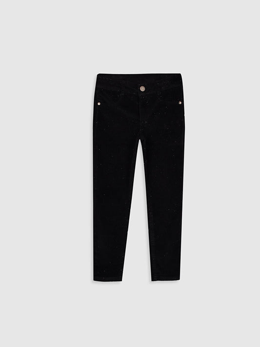 Skinny Velvet Girls' Trousers