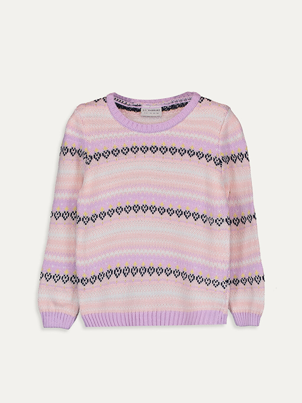 Crew Neck Girl's Sweater