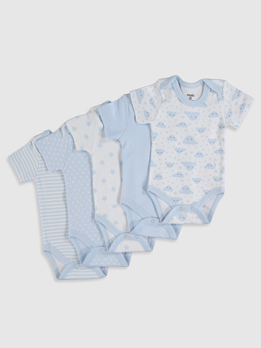 Baby Boy Snap Bodysuit Set of 5