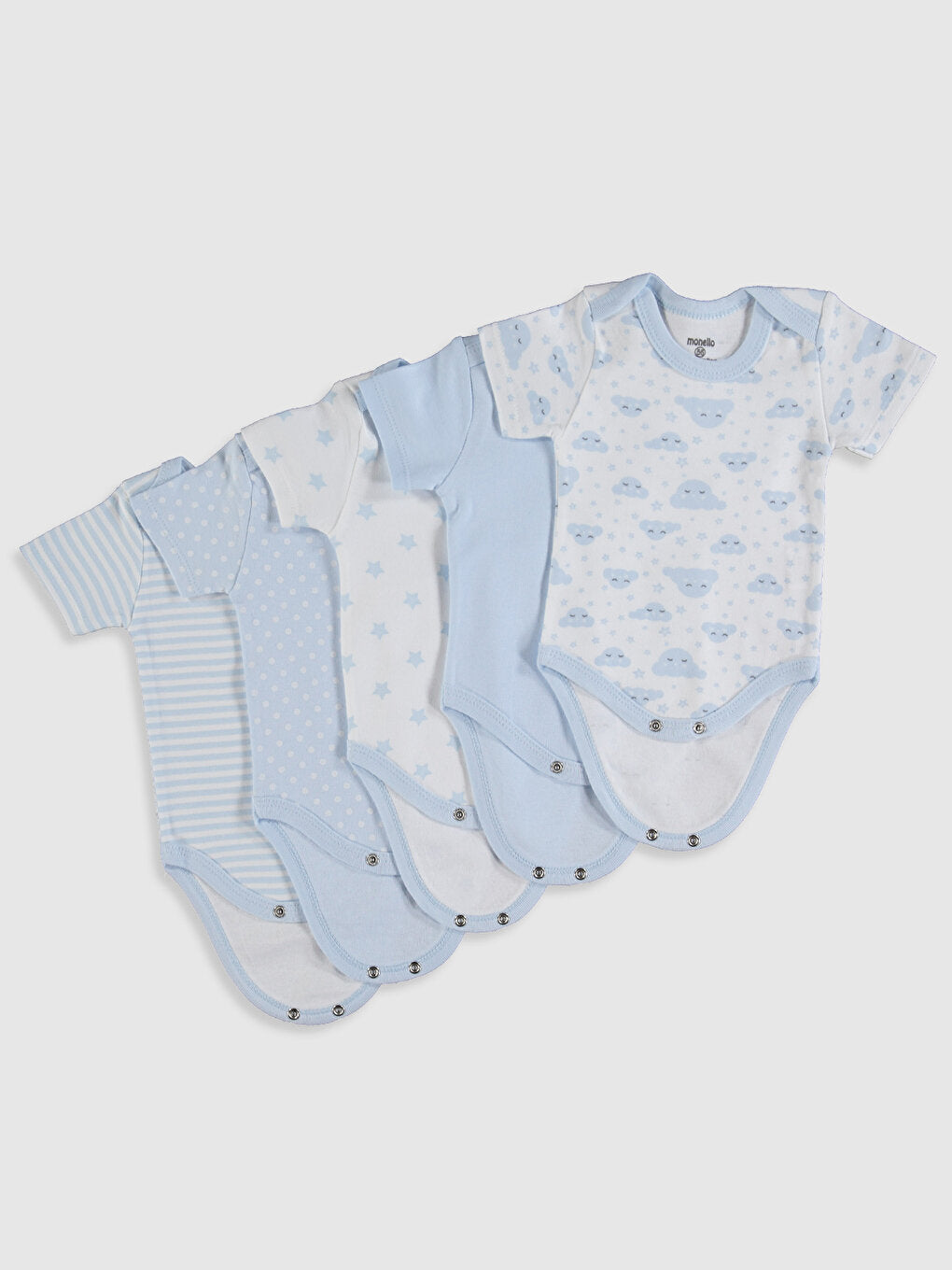 Baby Boy Snap Bodysuit Set of 5