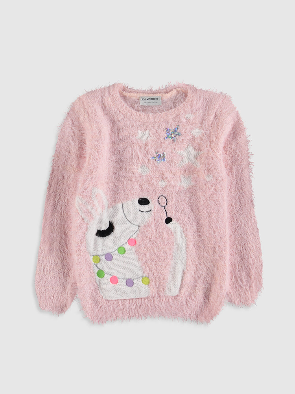 Crew Neck Girl's Sweater