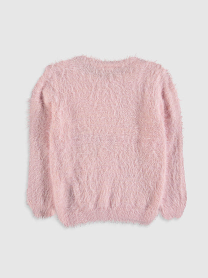 Crew Neck Girl's Sweater