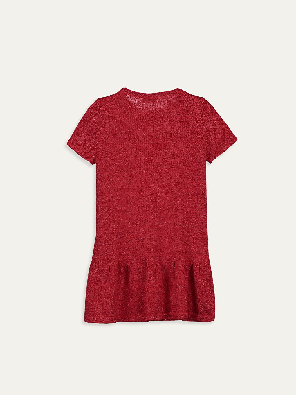 Crew Neck Girl's Dress