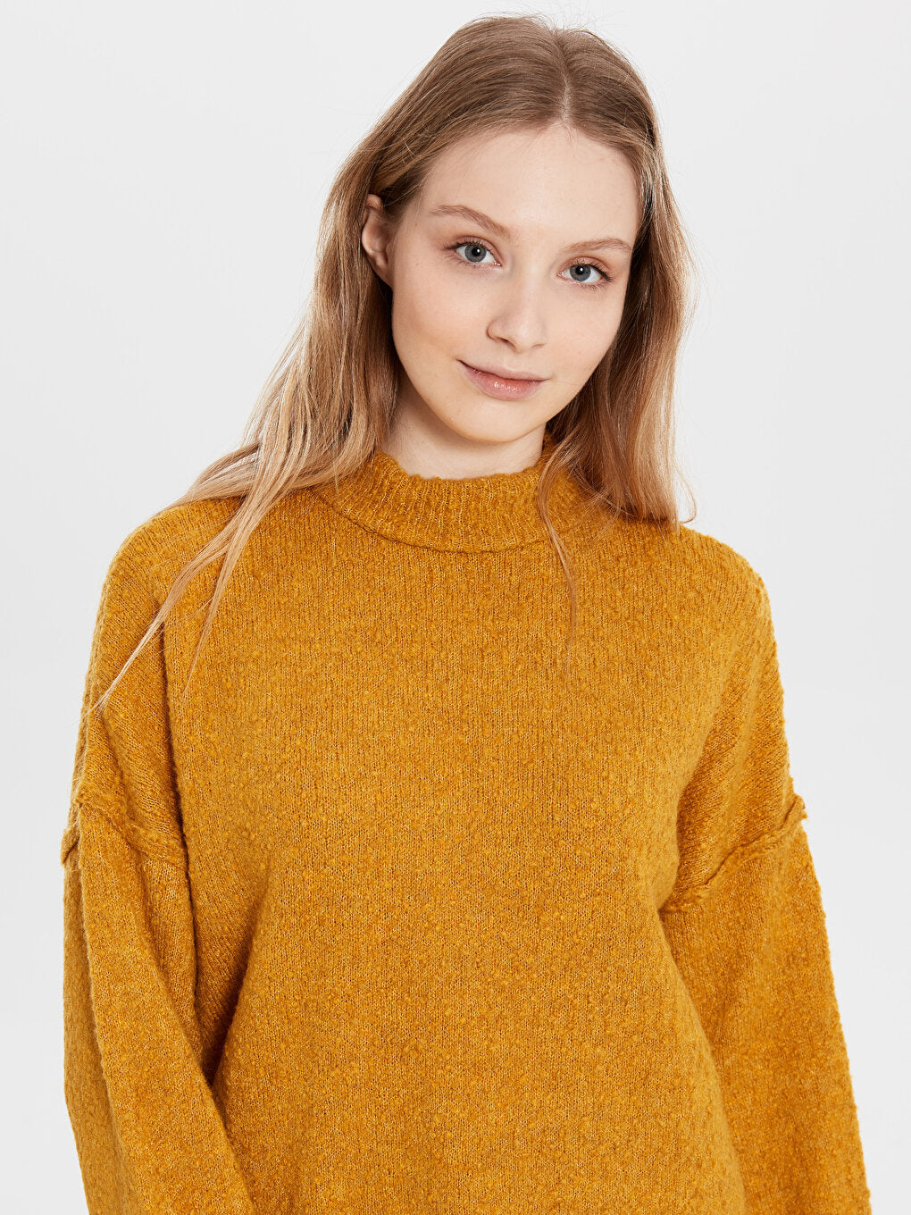 Half Turtleneck Oversize Women's Tunic