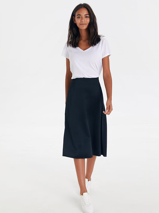 Women's Satin Straight Skirt