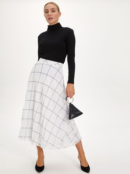 Striped Chiffon Women's Skirt