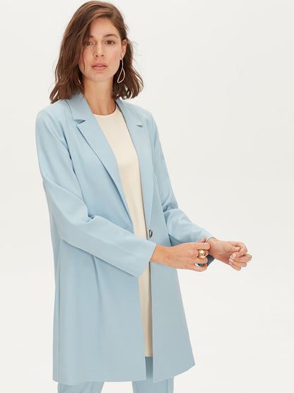 Standard Fit Jacket Lapel Long Sleeve Women's Jacket