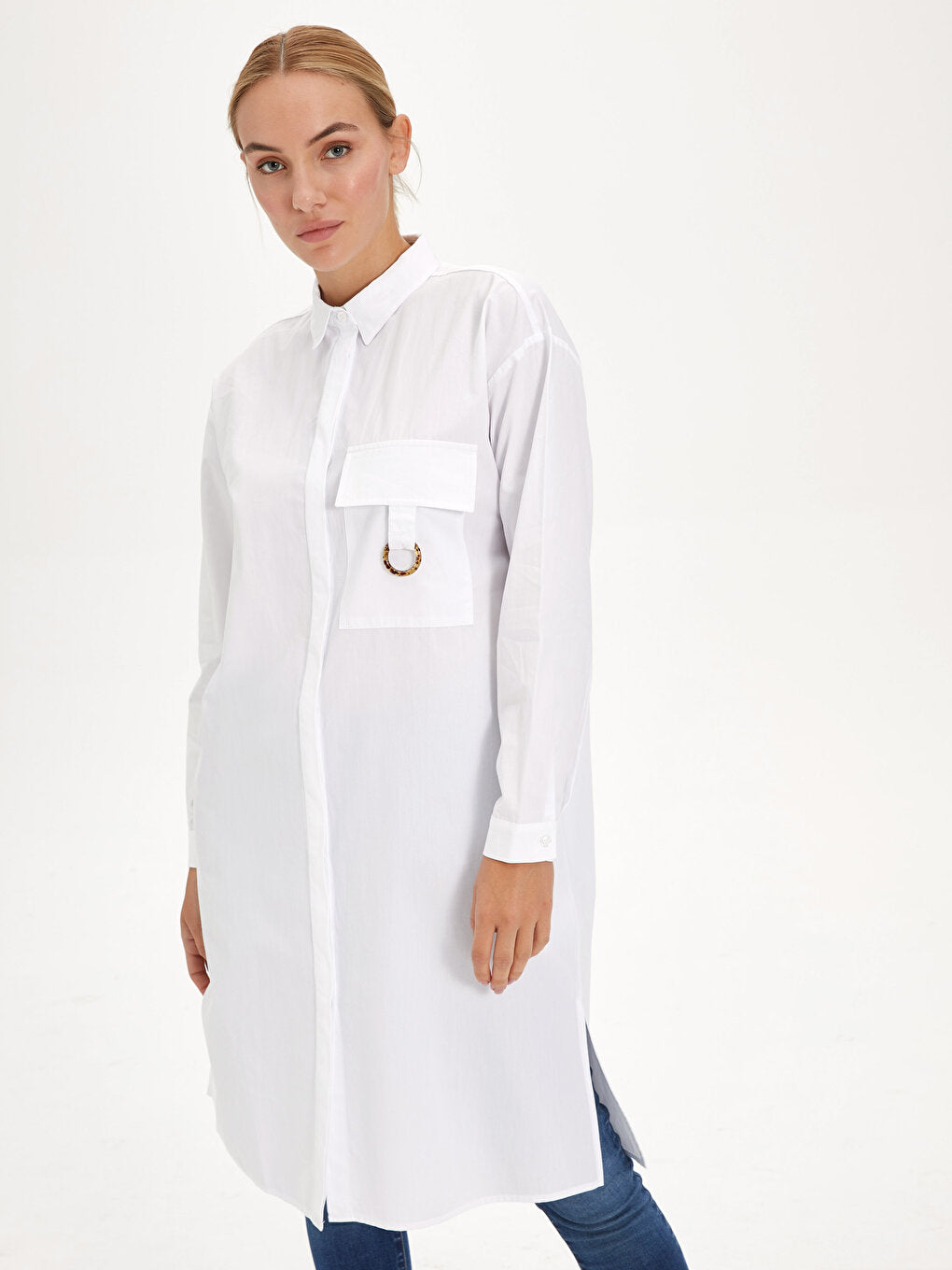 Oversize Poplin Women's Tunic