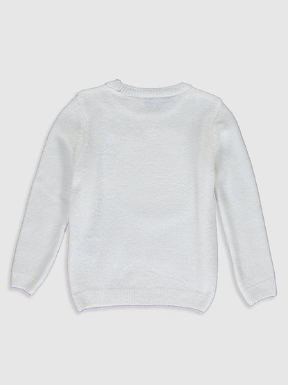 Crew Neck Girl's Sweater