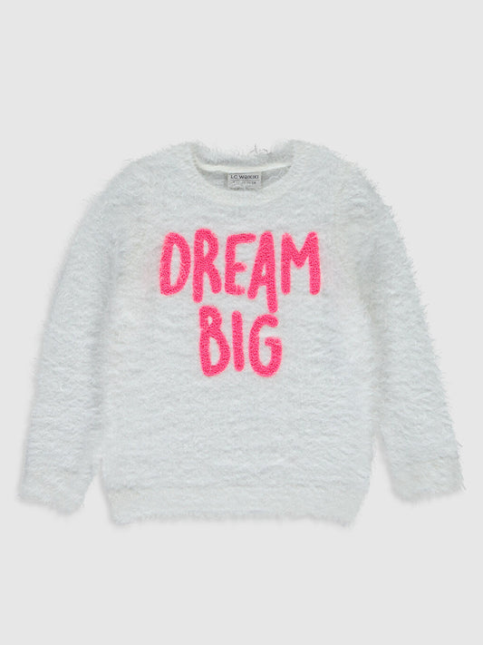 Crew Neck Girl's Sweater