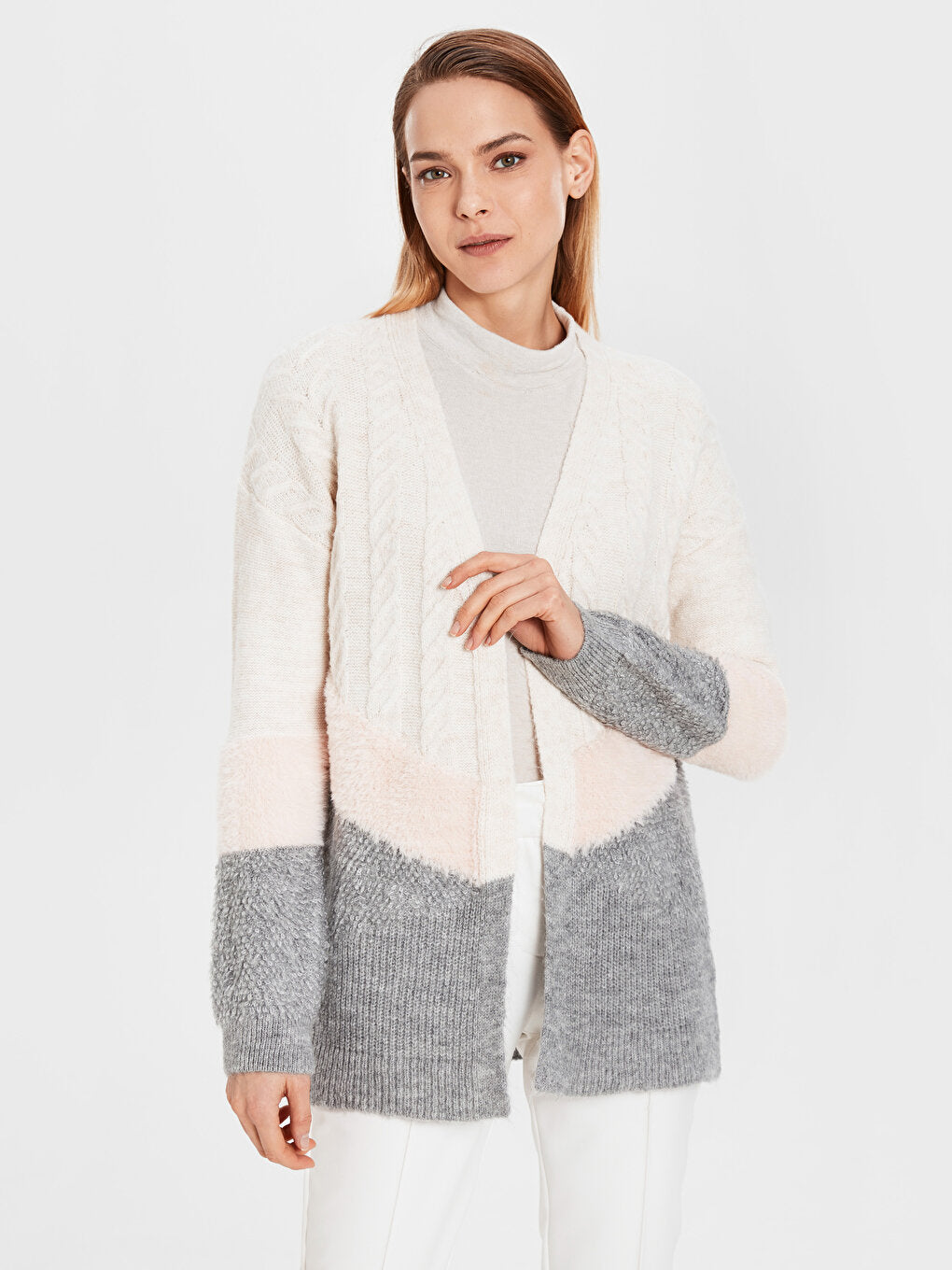 V-Neck Long Sleeve Women's Cardigan