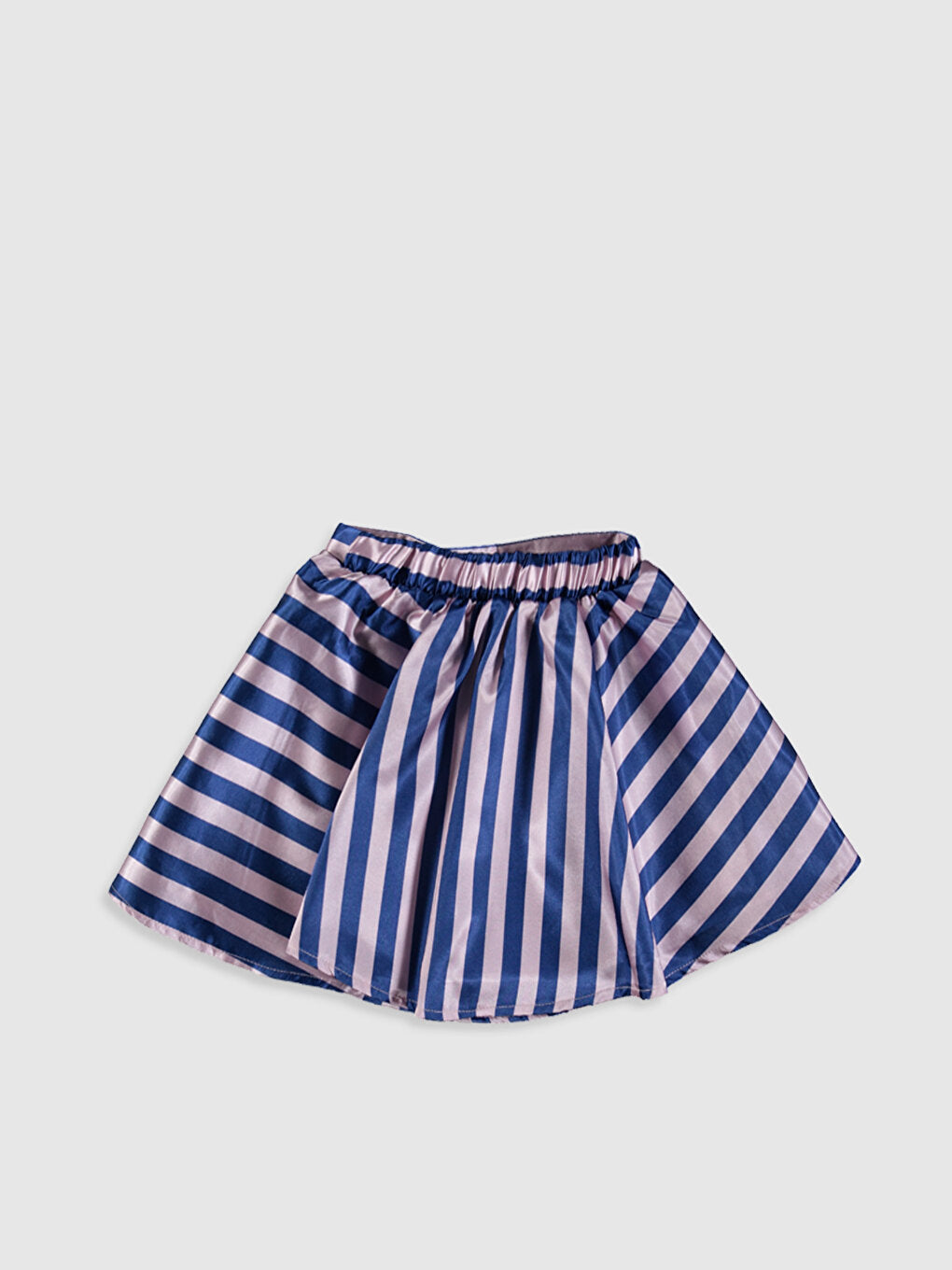 Striped Girl's Satin Skirt