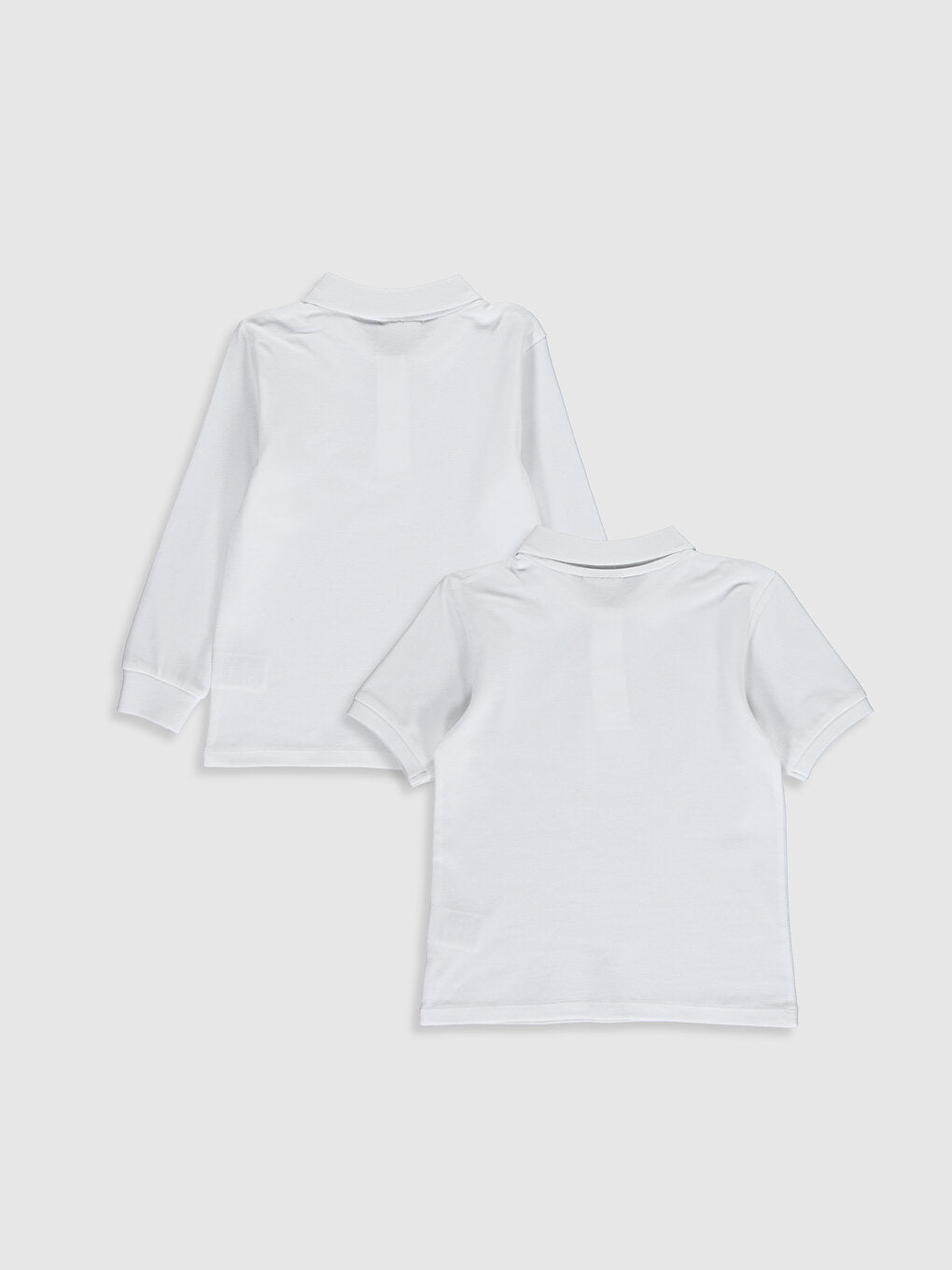 Girl's Polo Neck Basic T-Shirt 2-pack