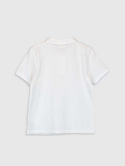 Girl's Polo Neck Basic T-Shirt