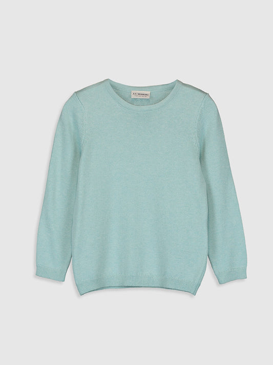 Girl's Basic Fine Knitwear Sweater