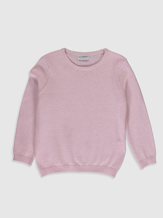 Girl's Basic Fine Knitwear Sweater