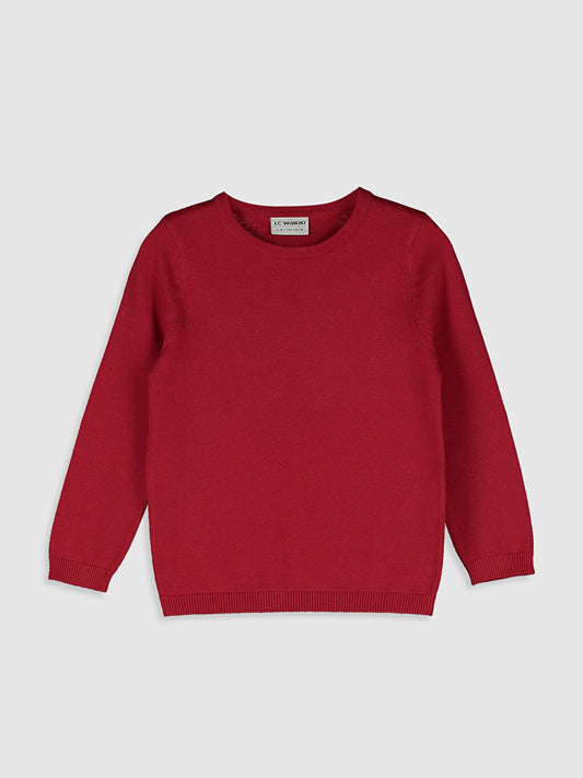 Girl's Basic Fine Knitwear Sweater