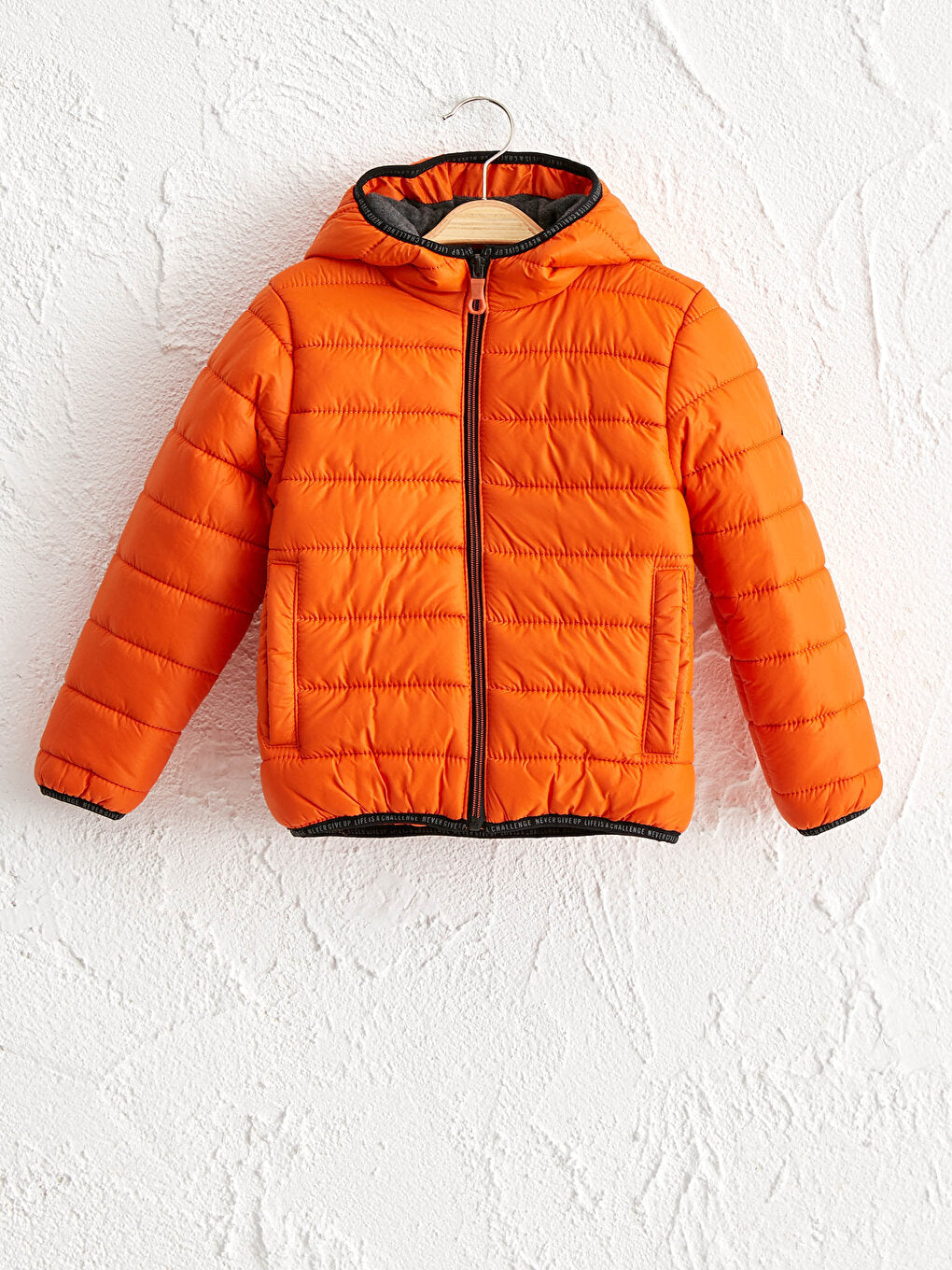 Boy's Hard Hooded Puffer Jacket