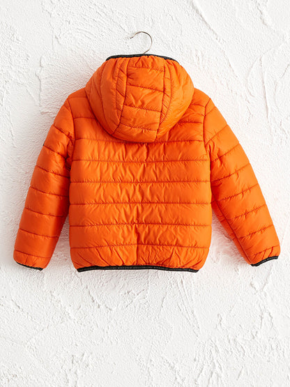 Boy's Hard Hooded Puffer Jacket