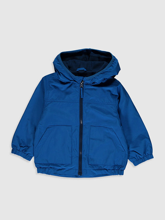 Baby Boy Hooded Zipper Coat