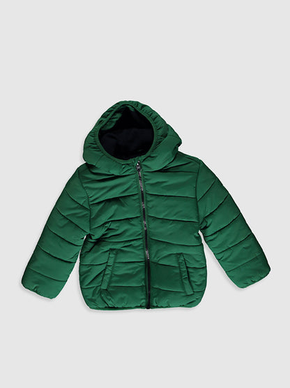 Baby Boy Hooded Zipper Coat